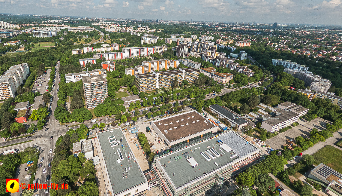 07.06.2023 - Baustelle zur Grundschule am Karl-Marx-Ring in Neuperlach